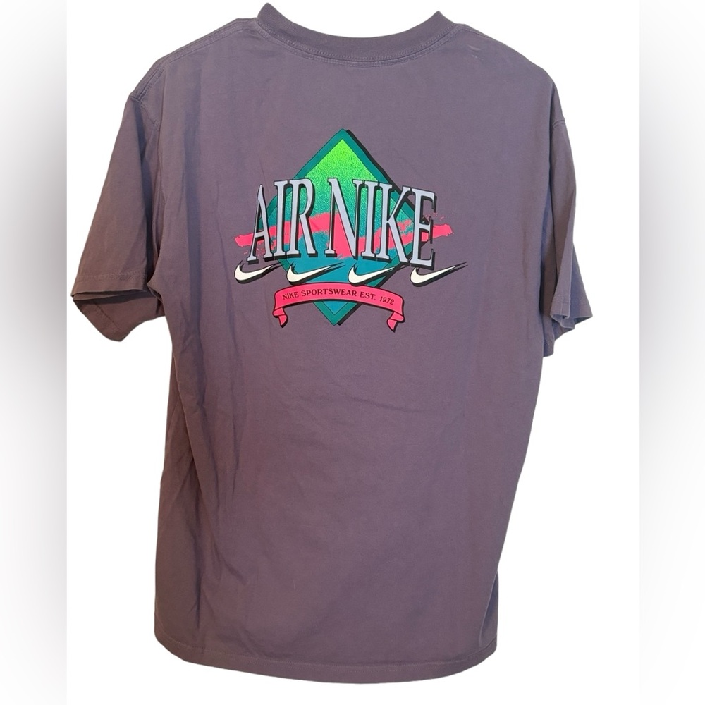 Nike Air Purple Fluorescent Logo T-Shirt Small
